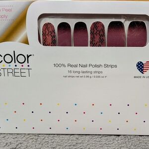 Color Street Nail Strips - Elegant Burgundy and Black -Pick Your Poison